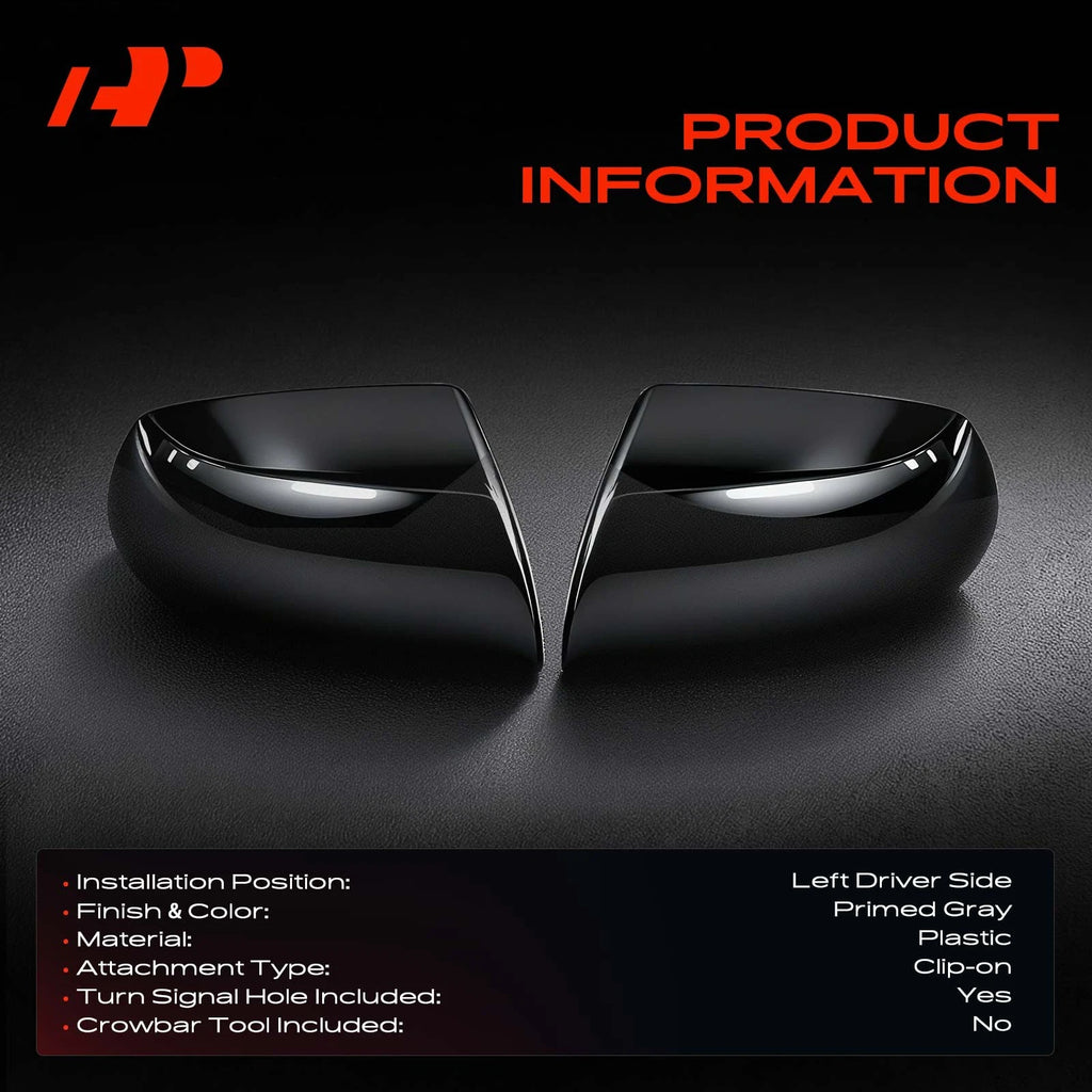 Left Mirror Cover Cap for Mercedes-Benz C250 C400 C43 AMG E450 E550 (2012–2021)