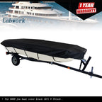 Jon Boat Cover for Jon Boat (16 Ft) - Waterproof, Heavy Duty, Trailerable