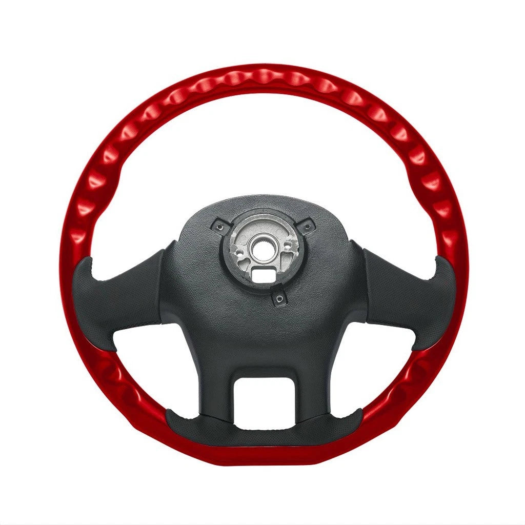 18 Inch Steering Wheel YourGrip Wood Candy Red for Kenworth T680 (2013–2021)