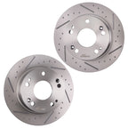 Rear Brake Rotors & Ceramic Pads Set for Honda Accord (2003–2007)
