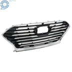 Chrome Black Front Bumper Grill for Hyundai Sonata (2018–2020)