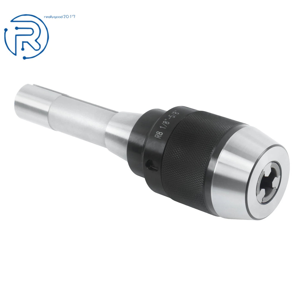 1/8"-5/8" Keyless Drill Chuck for R8 Shank (Integrated Shank)