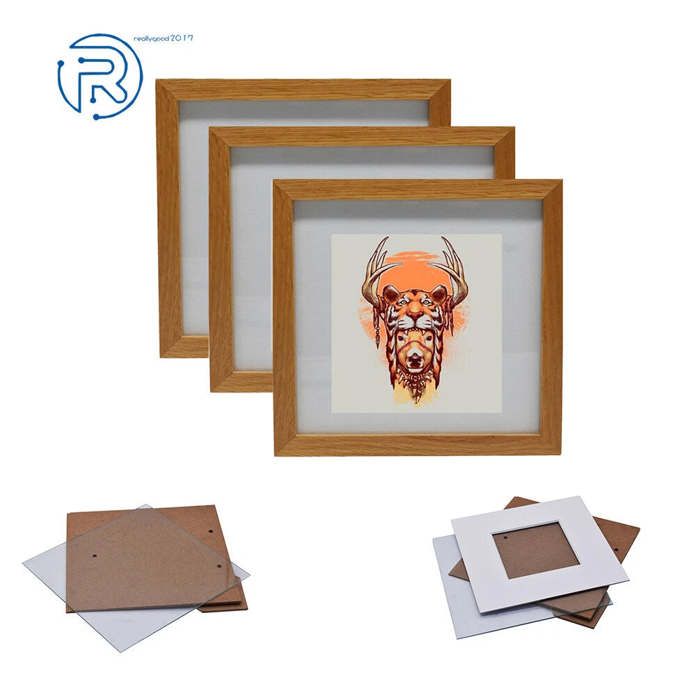Set of 10 Picture Frames for Square Photos (7x7 Inches)