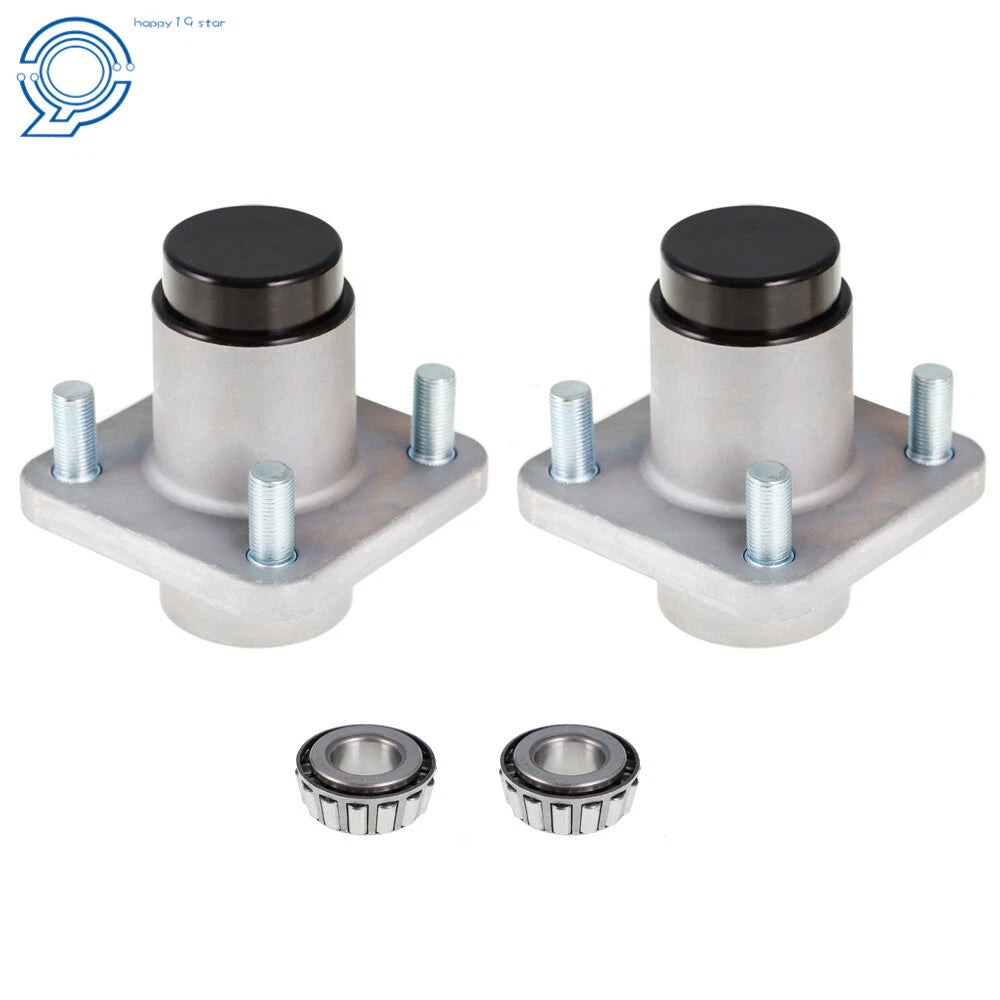 2X Front Wheel Hub Kit Bearings for Club Car DS Golf Cart (1982–2002)
