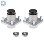 2X Front Wheel Hub Kit Bearings for Club Car DS Golf Cart (1982–2002)