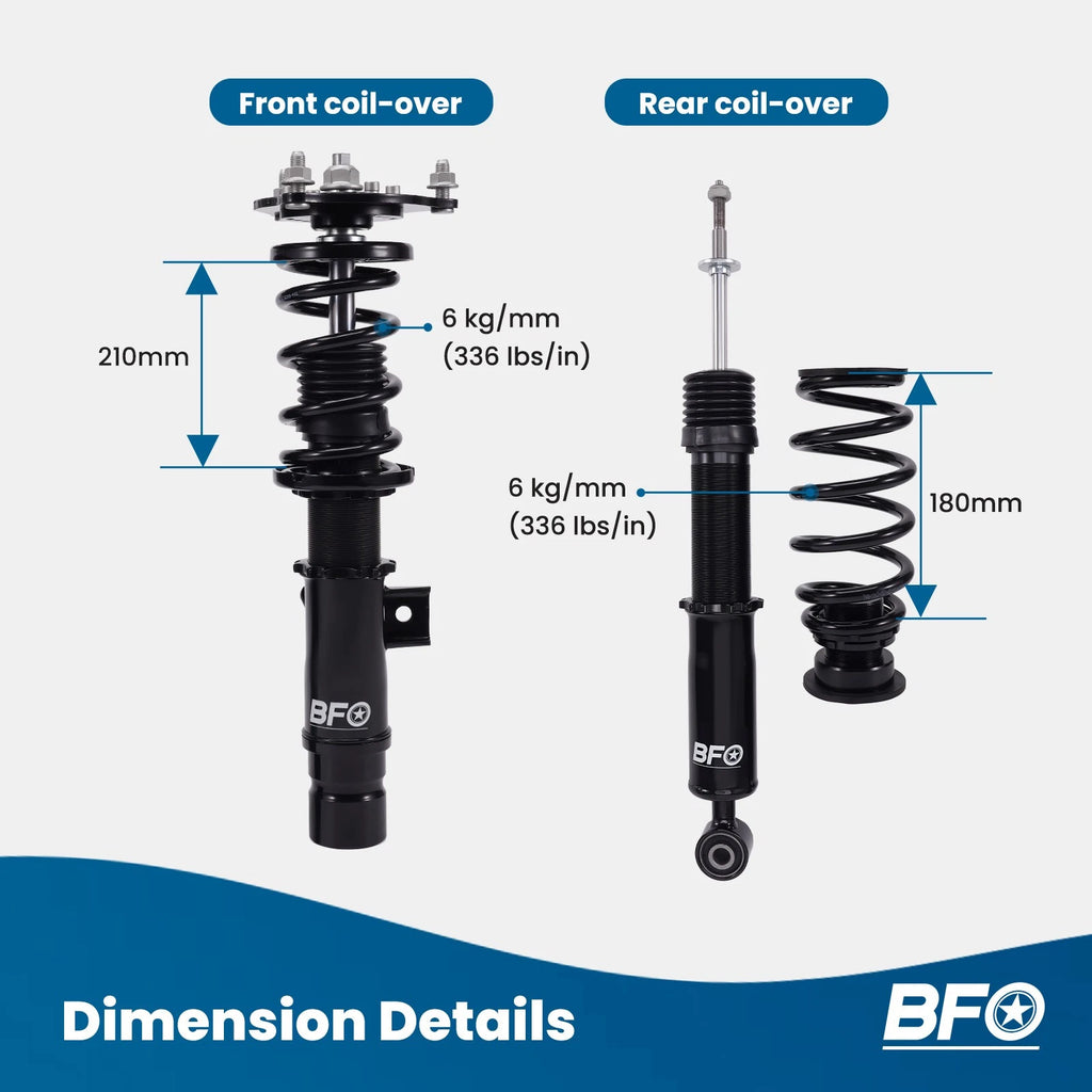 BFO Street Coilovers Lowering Kit for Honda Civic Si (2017–2021)