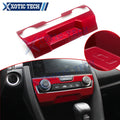 Red Central Console AC Switch Panel Cover Trim for Honda Civic (2016–2021)