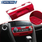 Red Central Console AC Switch Panel Cover Trim for Honda Civic (2016–2021)