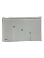 3 Gang White Light Switch for Koti AC100 240V (50-60Hz)