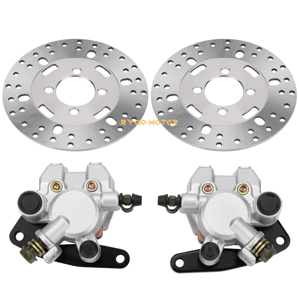 Front Brake Calipers & Disc Rotors for Yamaha Kodiak 400 YFM400 (1999–2002)