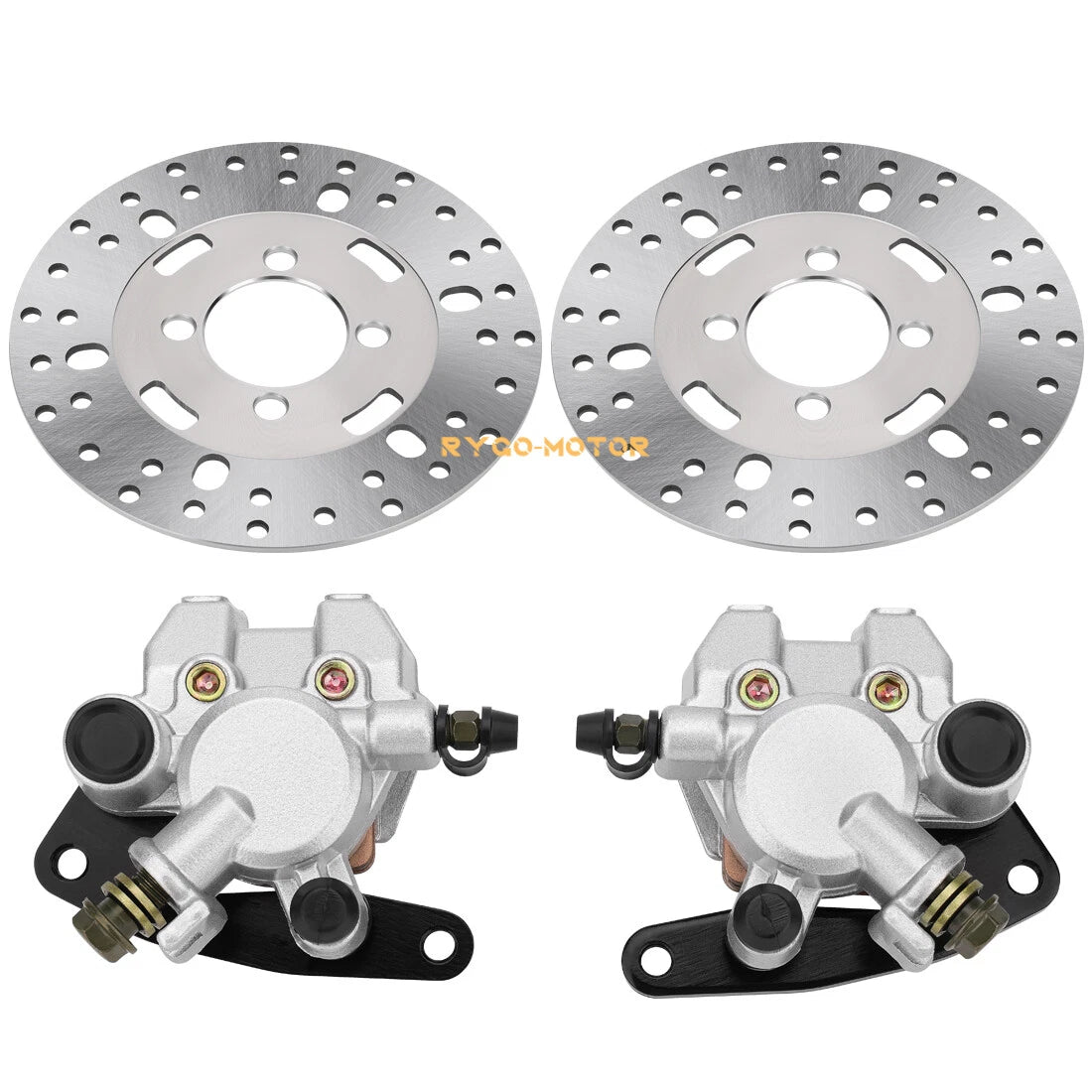 Front Brake Calipers & Disc Rotors for Yamaha Kodiak 400 YFM400 (1999–2002)