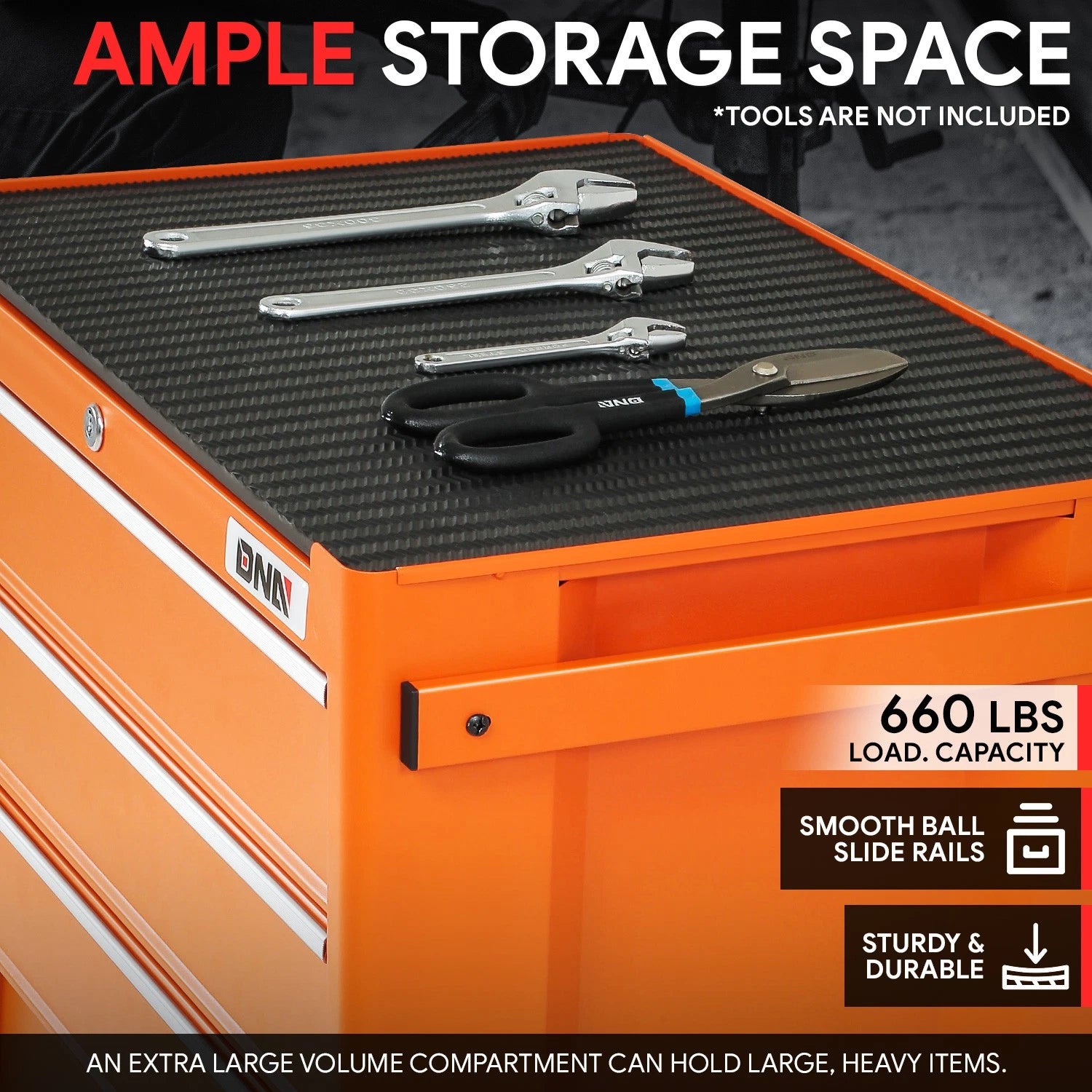 4 Drawer Rolling Tool Trolley Cabinet with Lock for Universal Use