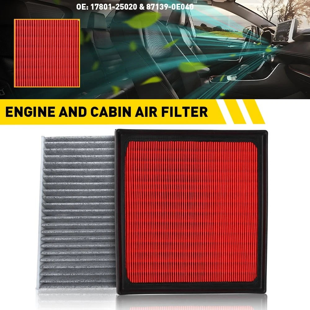 Combo Air & Cabin Filter for Toyota Camry RAV4 Avalon Lexus ES350 (2018–2023)