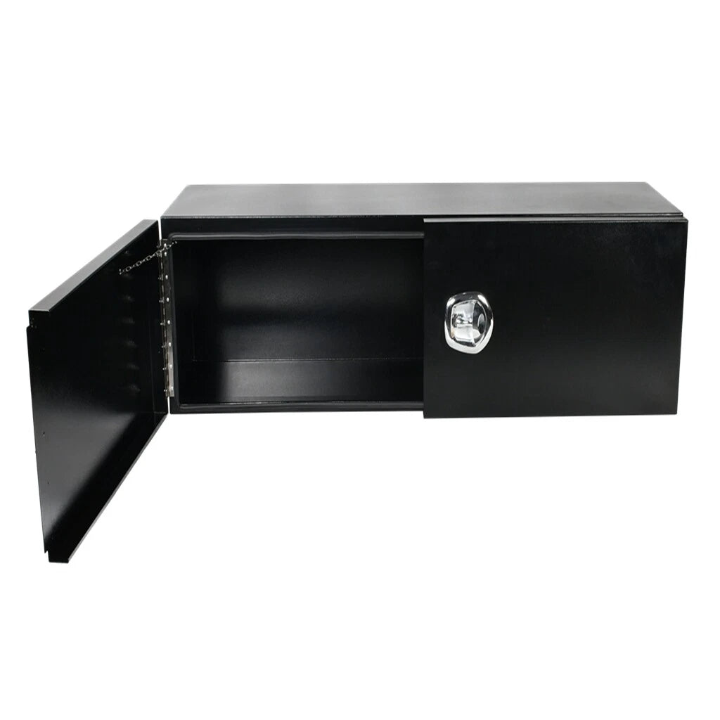 48" x 18" Black Aluminum Tool Box for Pickup Truck (Fits Most Models)
