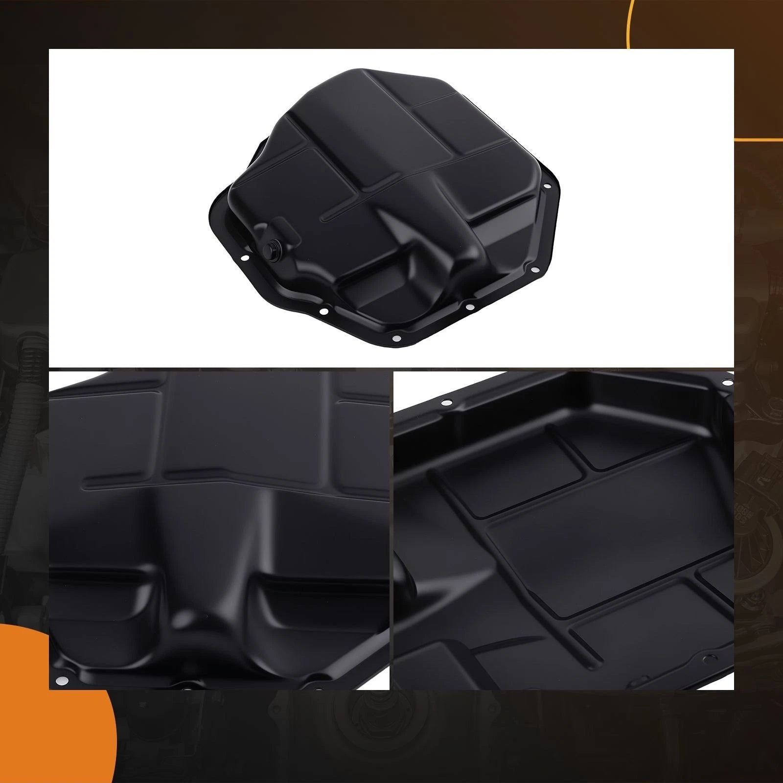 Engine Oil Pan Kit for Nissan Qashqai 2.0L AWD (2007–2013) Steel Black