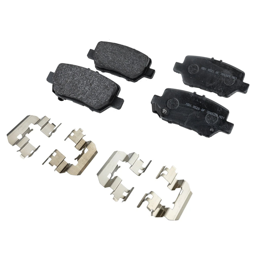 Set of 4 NAO Brake Pads for Acura RL (2005–2012)