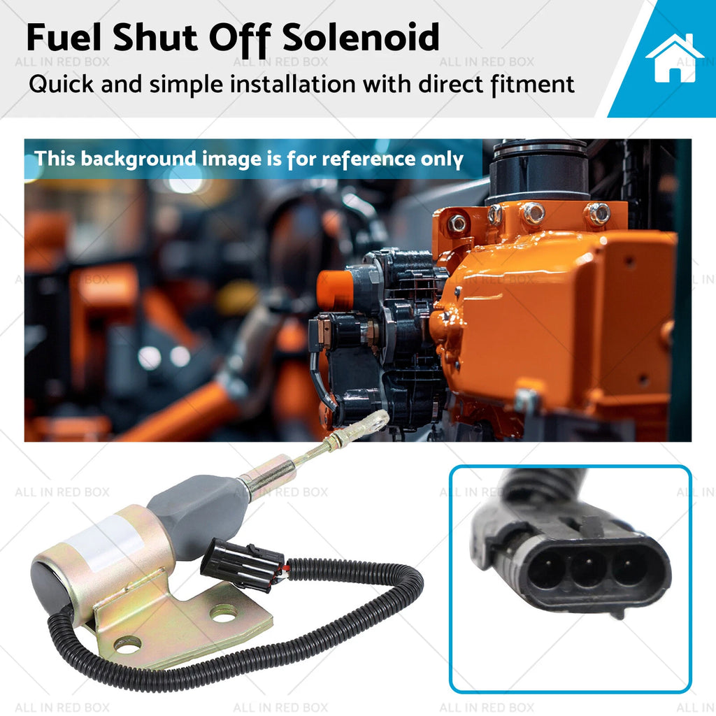 Fuel Shut Off Solenoid for Cummins 4BT (3991167, J932529, 87420952, J991167)