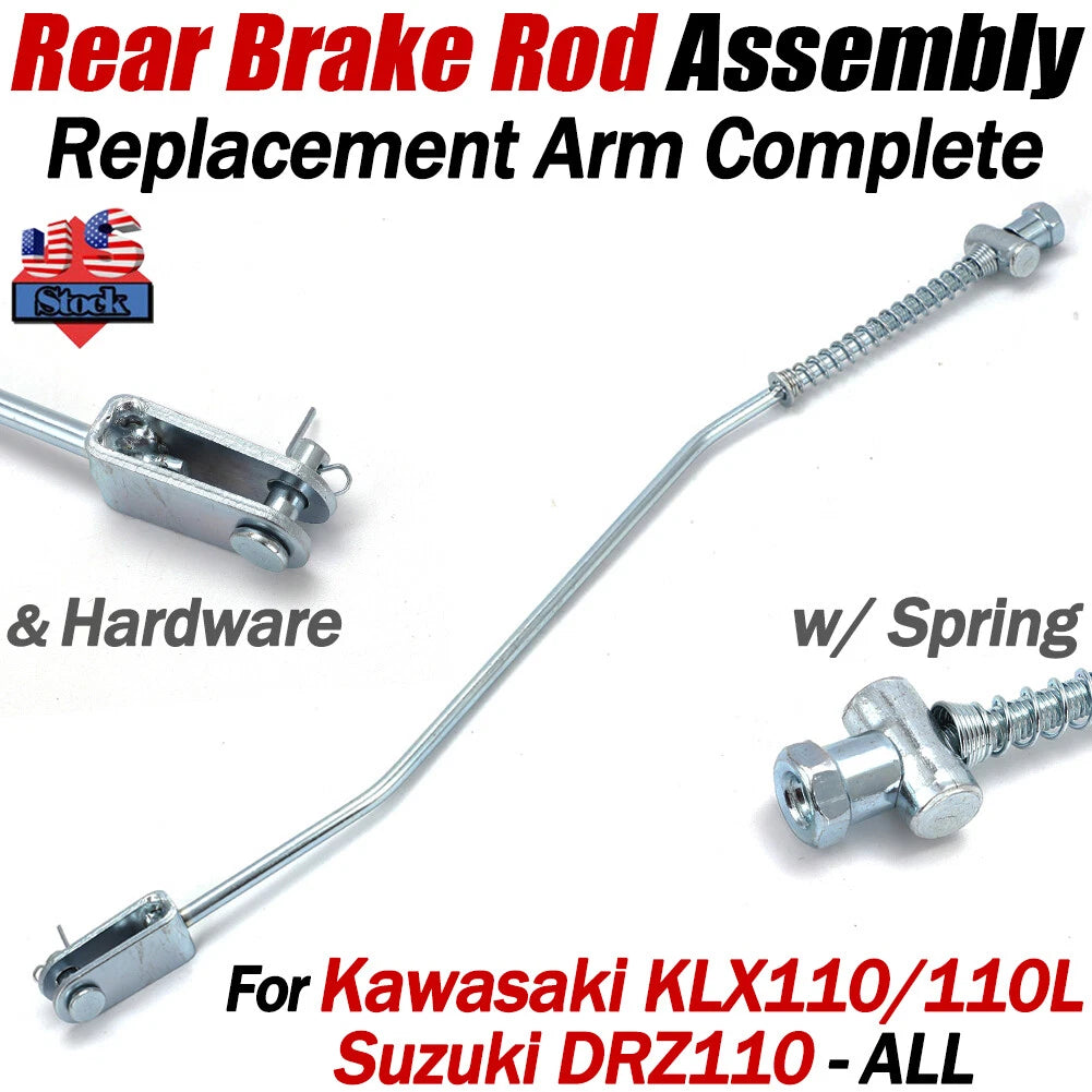 Rear Brake Rod & Spring Replacement Arm for KLX110 DRZ110 (2003–2023)