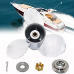 Stainless Steel Propeller 9.25x11 for Yamaha 9.9-20HP, Honda BF 8-20HP (2X)