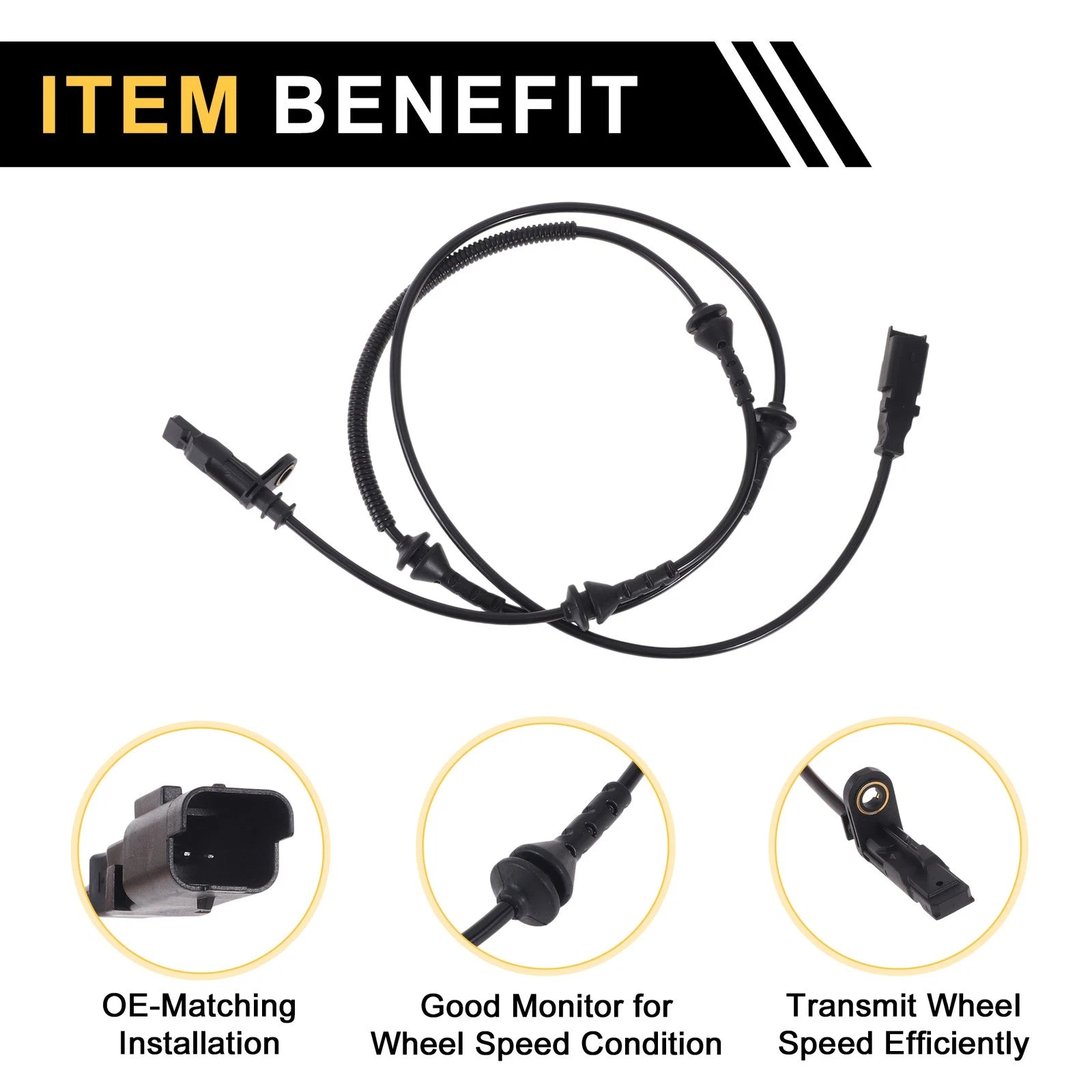 ABS Wheel Speed Sensor No. 9661965680 for Ford Mustang (2015–2023)