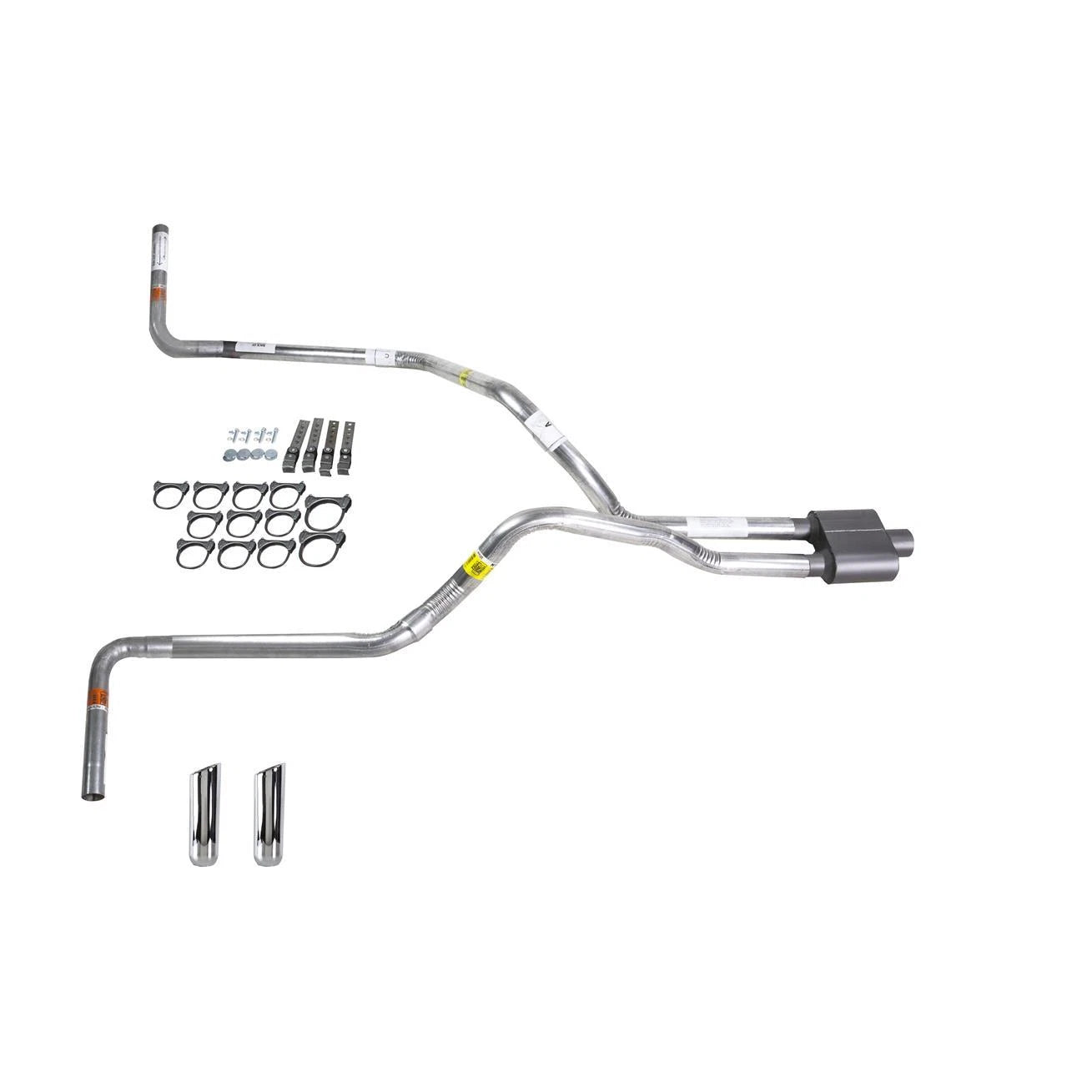 Dual Exhaust 2.5" Pipe & 1 Chamber Muffler for Silverado (1996–1999)