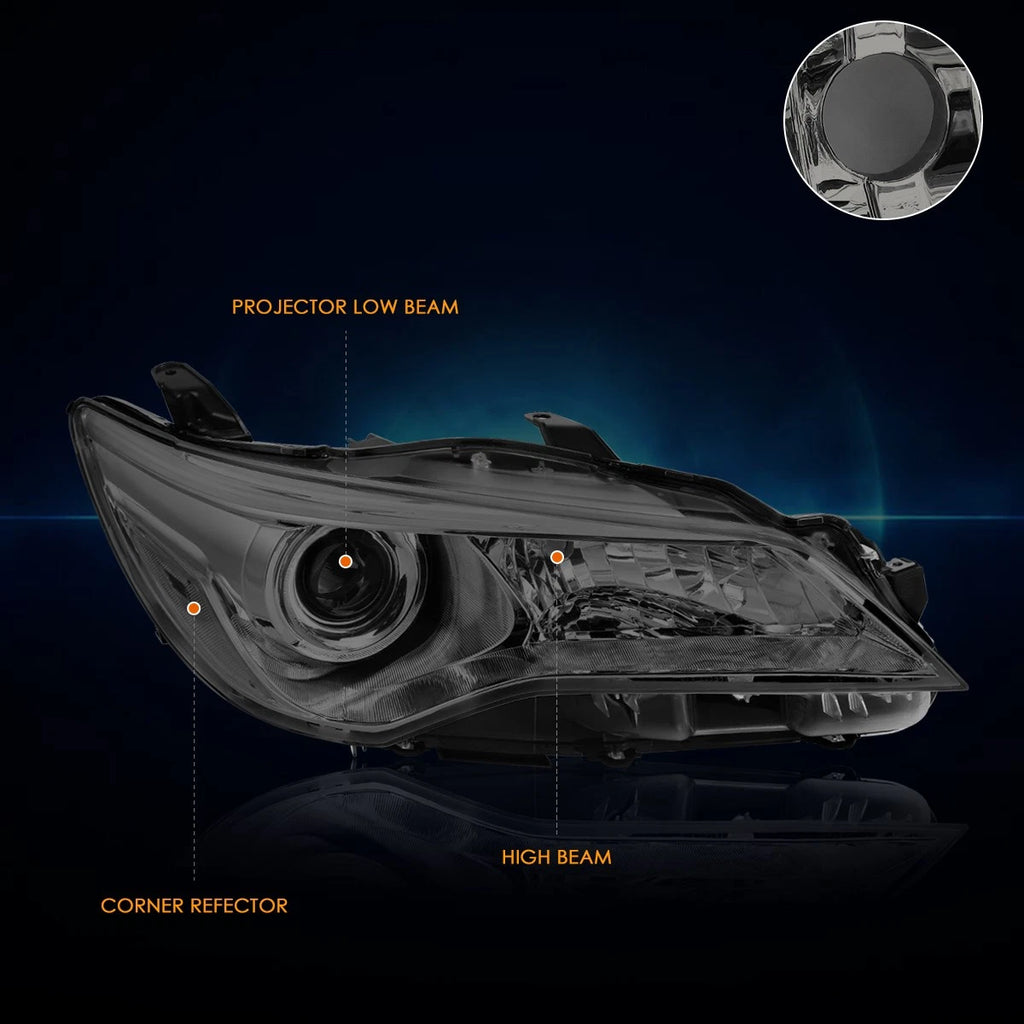 Set of 2 Black Housing Headlights for Ford F150 (2004–2008)