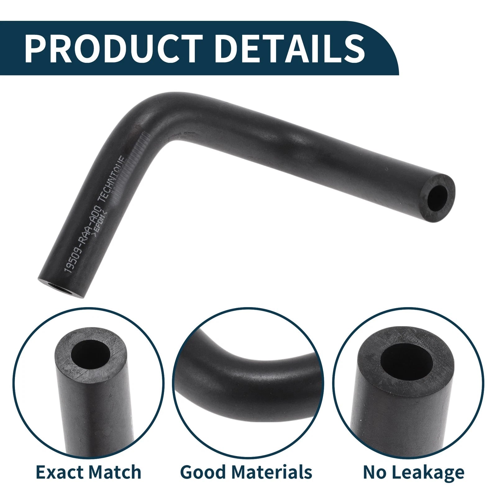 Radiator Hose for Honda Accord 2.4L (2003–2005) No. 19509RAAA00 Rubber