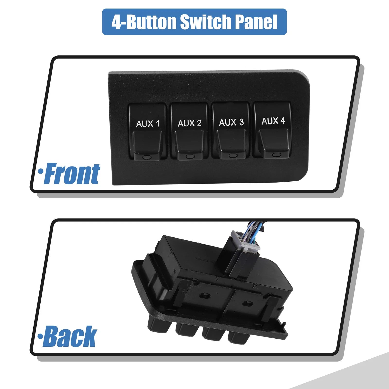 Set of 1 Auxiliary Upfitter Switch Panel Kit AL3Z-13D730-AA for Ford Super Duty (2017–2022)