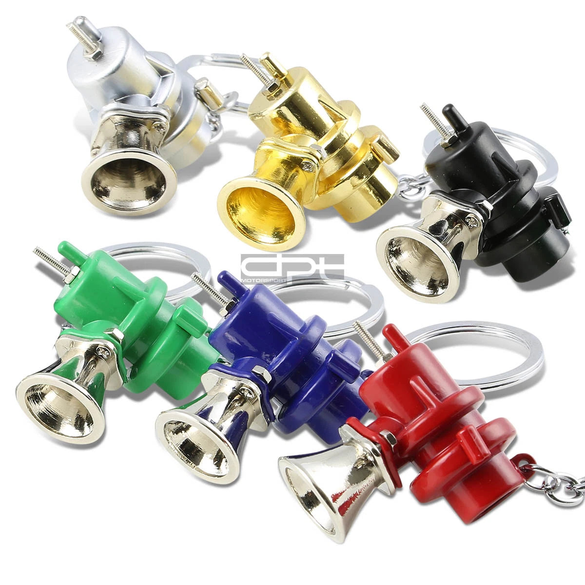 Turbocharger Blow Off Valve Keychain for Race Car (Metal)