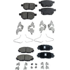 Set of 4 Ceramic Brake Pads for Toyota Corolla iM (2017–2018)
