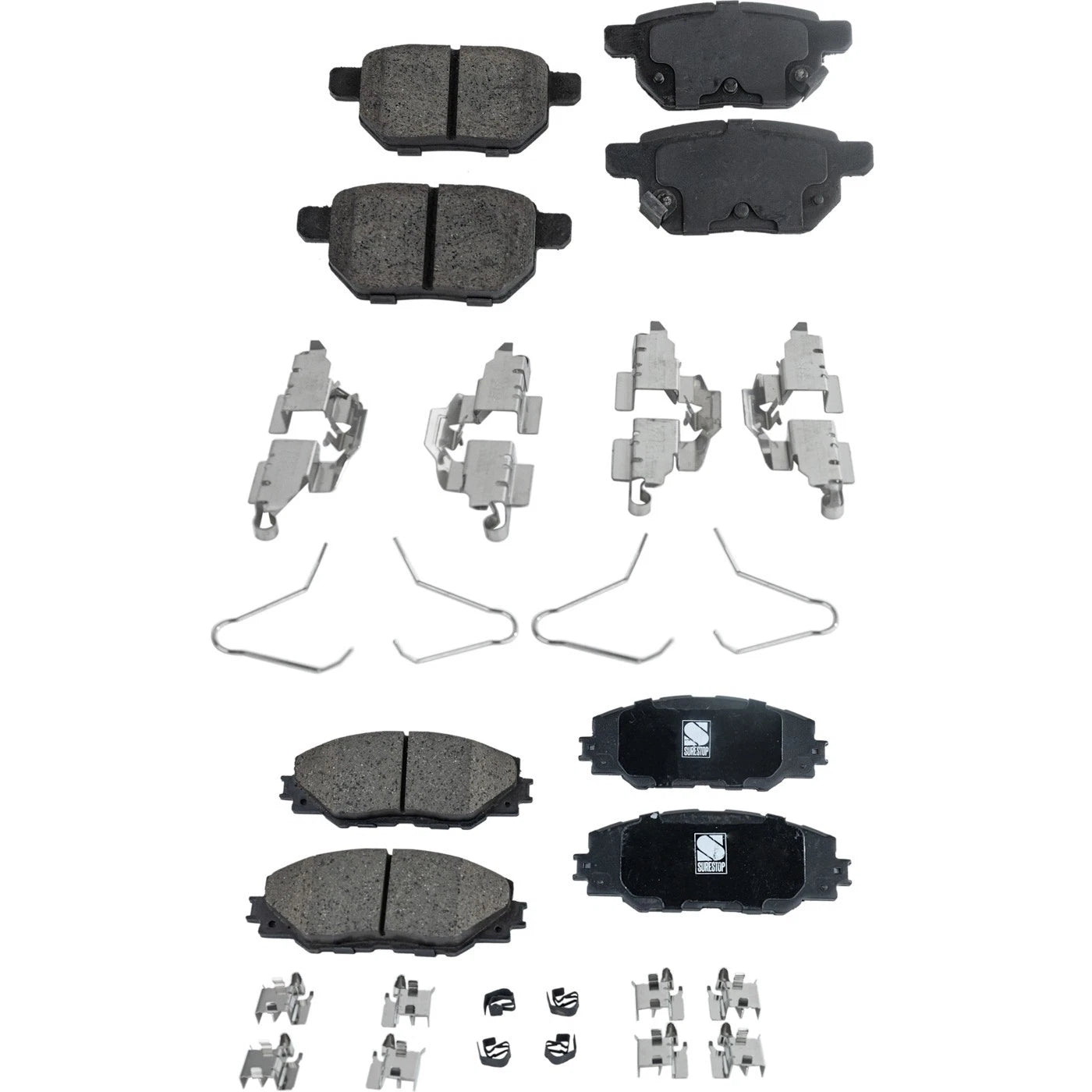 Set of 4 Ceramic Brake Pads for Toyota Corolla iM (2017–2018)