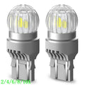 Set of 2 LED White Reverse Stop Turn Signal Parking Light Bulbs for Various Models