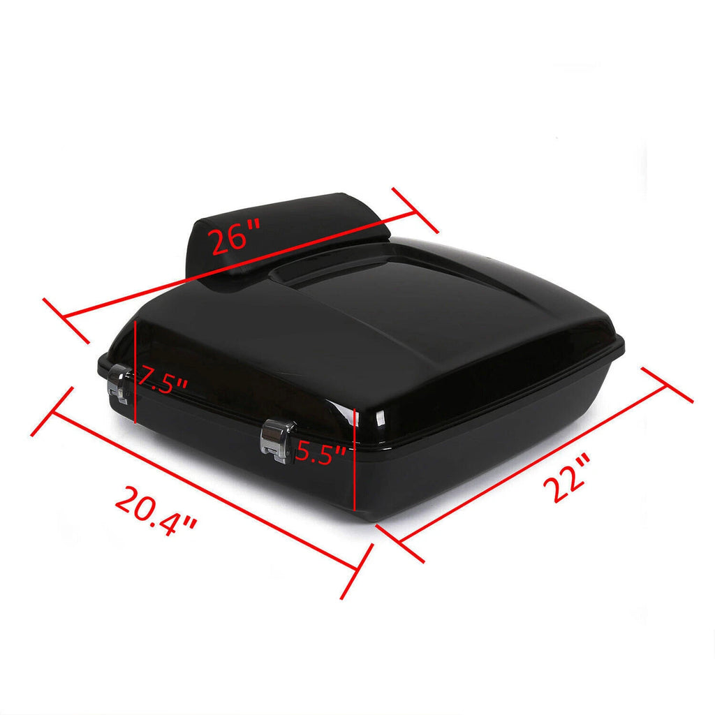 Trunk Backrest Mount Rack for Harley Touring Street Road Glide (1997–2008)