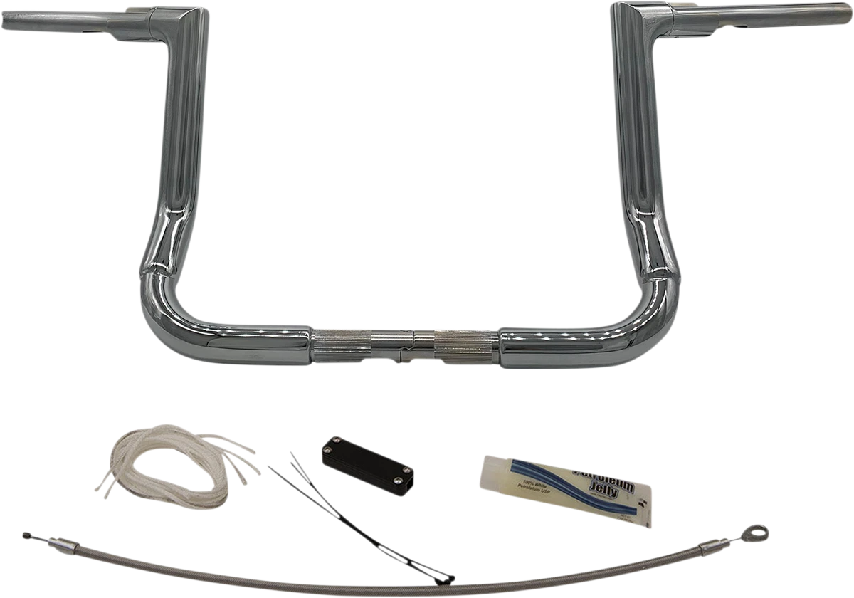 1-1/2" EZ Install Flat Top Handlebar Kit for Harley (2014–2023) - Chrome 609112