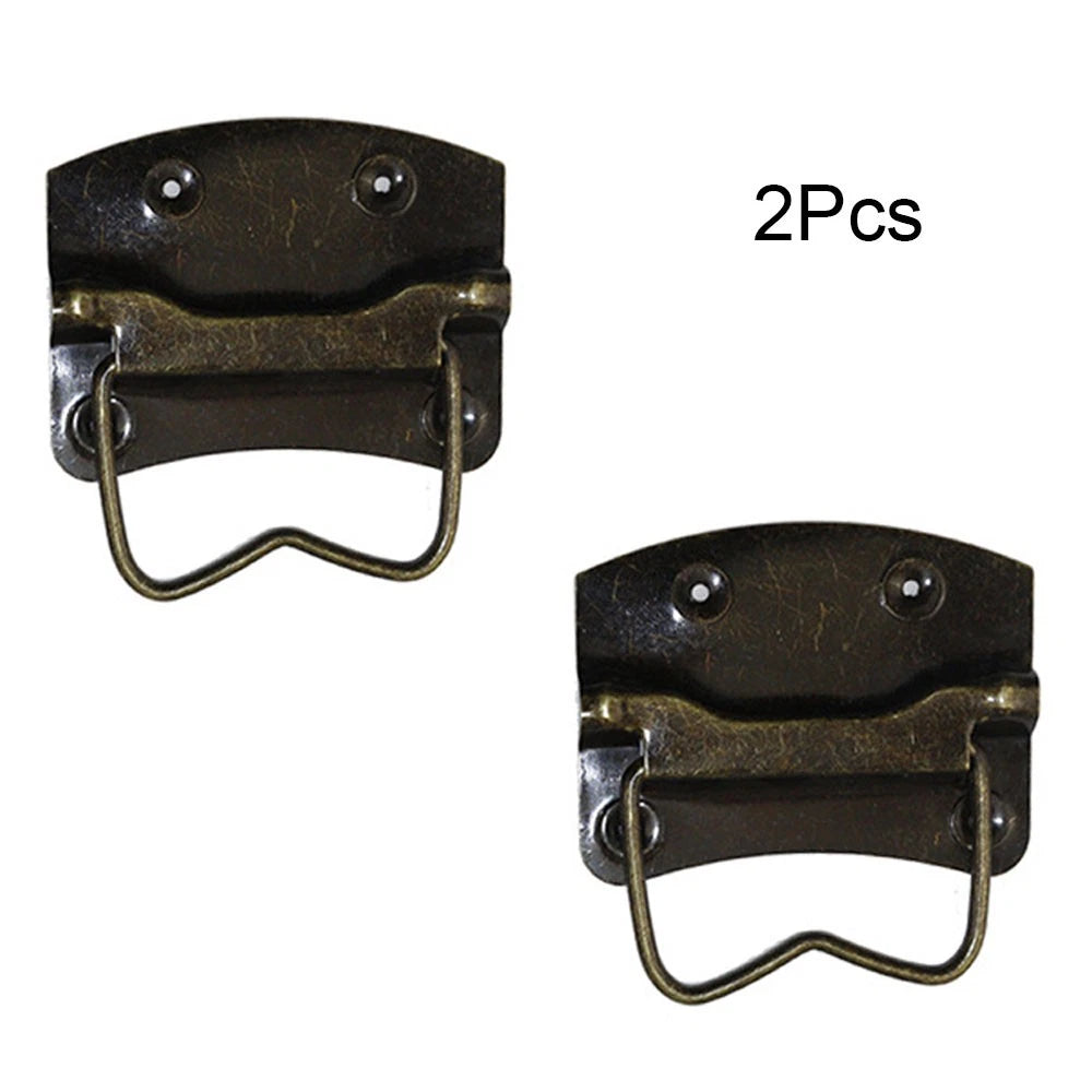 2Pcs Vintage Rectangle Door Pull Handle for Cabinet Drawer Hardware