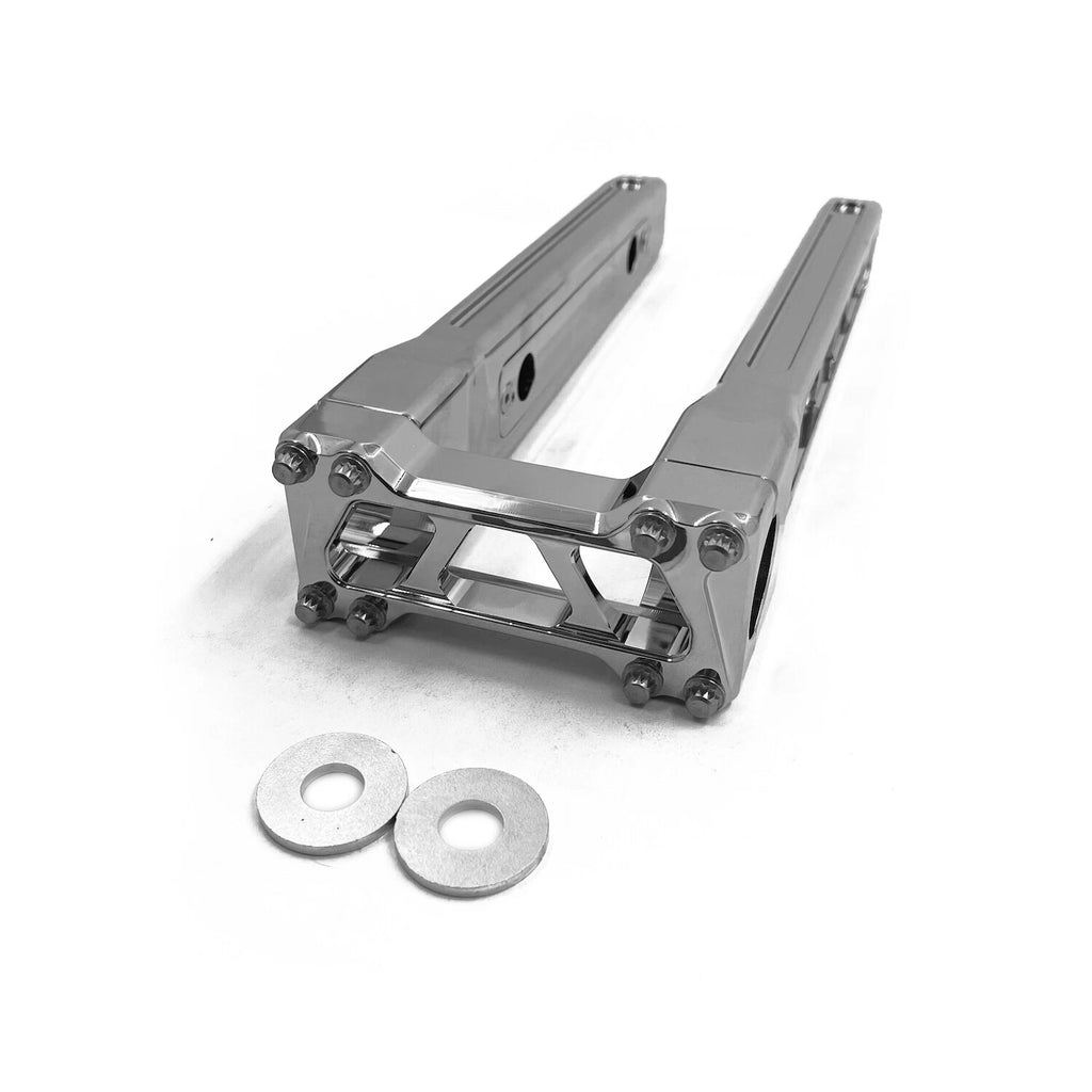 10" Carved Chrome Riser Handlebar Top Clamp for Harley Touring Softail (2014–2023)