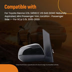 Passenger Side View Mirror for Toyota Sienna (2015–2020) 8791008150
