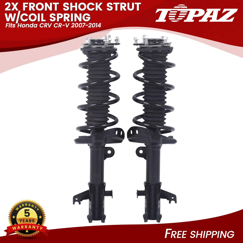 Set of 2 Complete Struts Shocks Assembly for Honda CR-V (2007–2014)