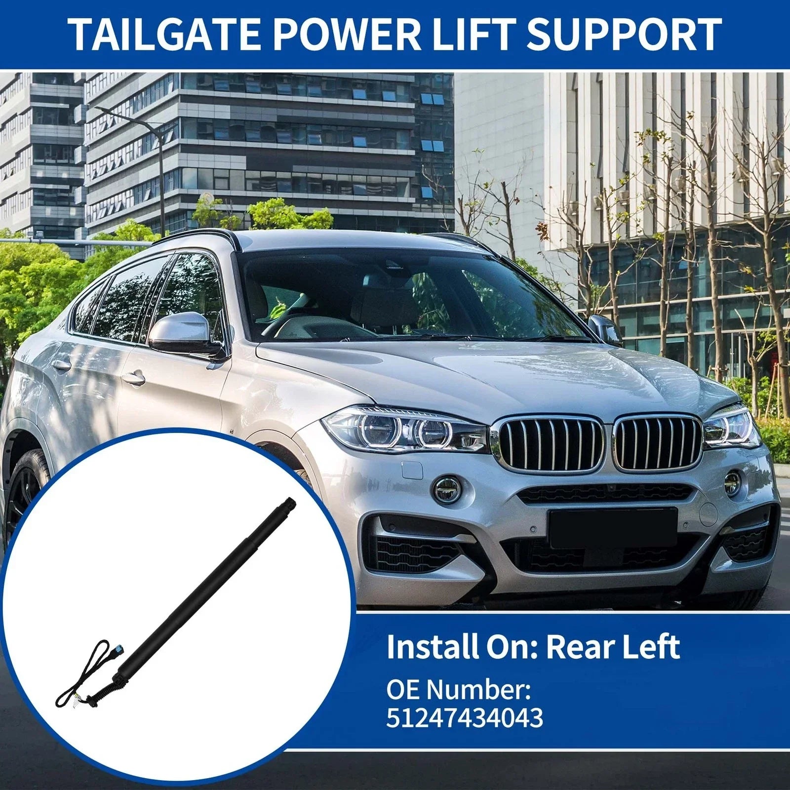 Rear LH Tailgate Power Lift Support for BMW X6 (2014-2019)
