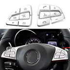 Steering Wheel Button Cover Trim 1 set for Mercedes C-Class (2014���2021)