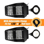 Rear View Side Mirrors with LED Lights for Polaris RZR
