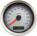 Programmable Speedometer for Drag Specialties (Silver Face, MPH)