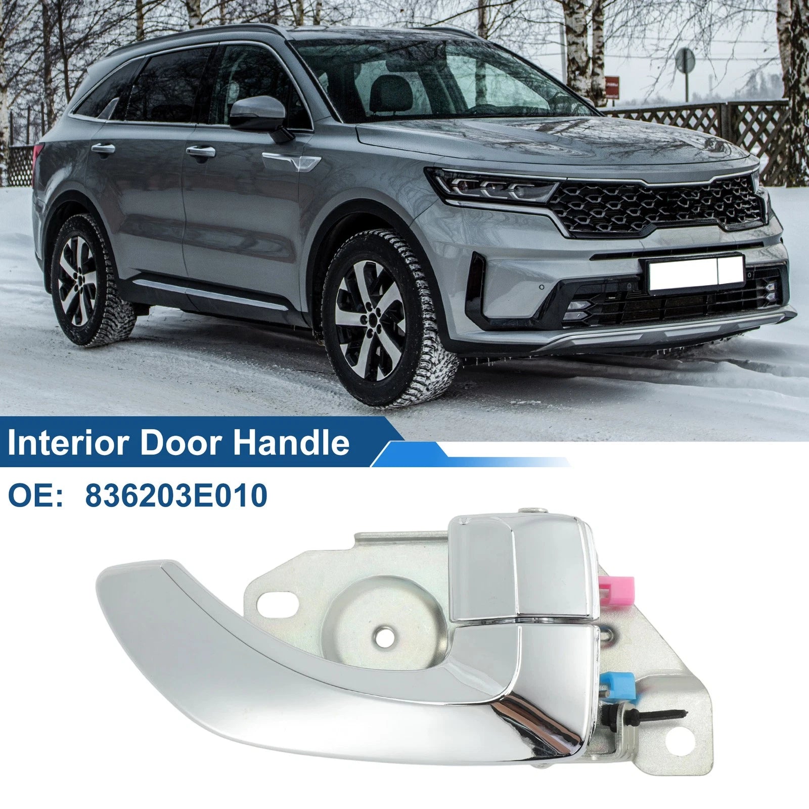 Rear Right Passenger Side Interior Door Handle for Kia Sorento (2011–2016) No. 836203E010