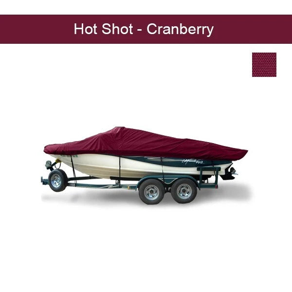 Outboard Boat Cover for Stratos 17 Vindicator (2003) - Cranberry - 60118O