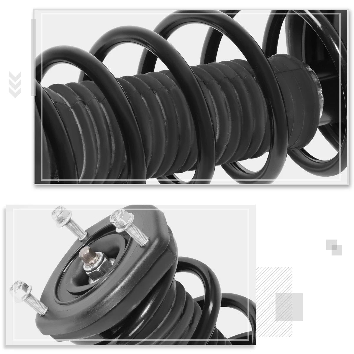 Complete Rear Struts Assembly Set w/Coil Springs for Toyota Camry (1992–2001)