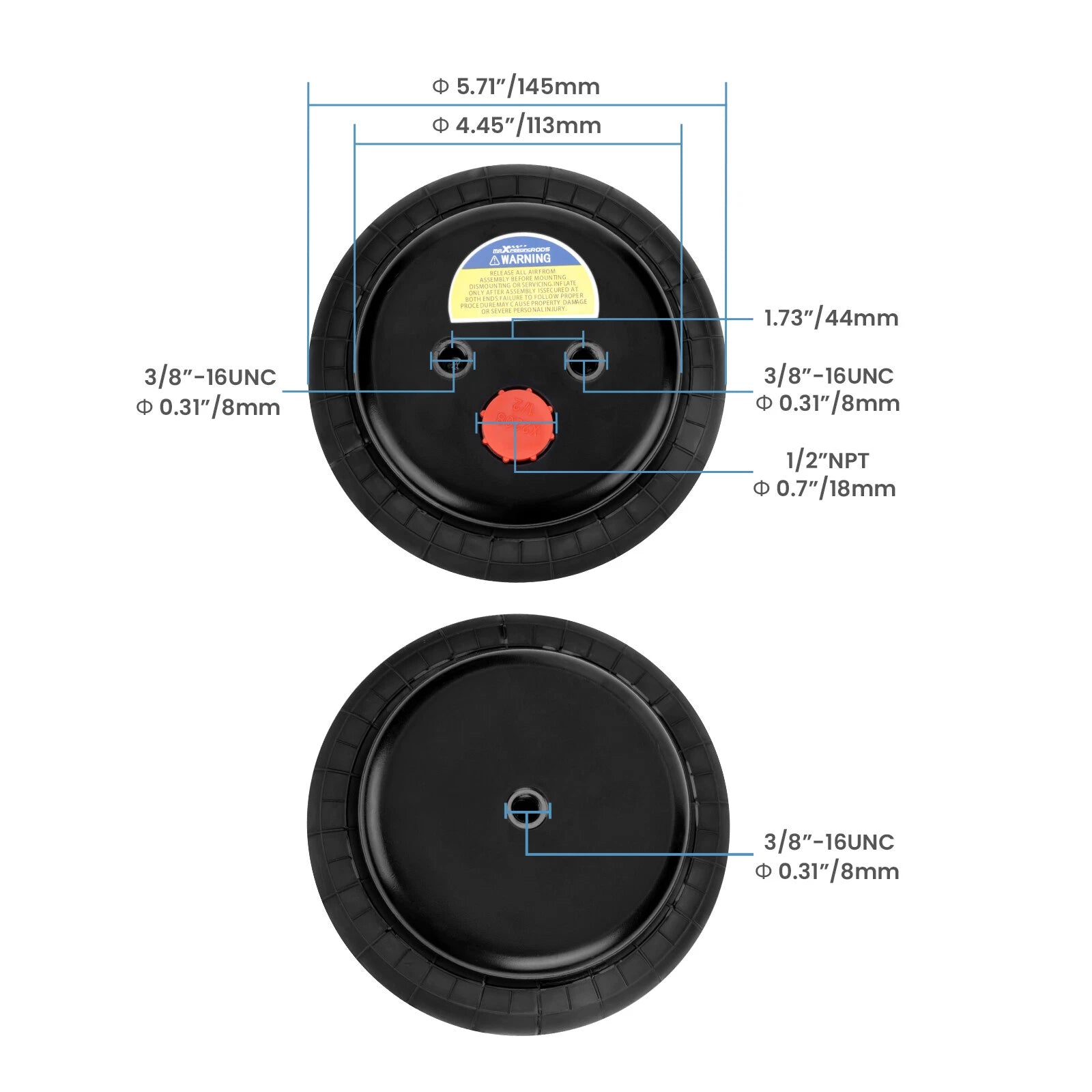 Air Suspension Bags with Wireless Compressor Kit for Ford F150 F250 (2015–2023)