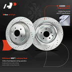 Set of 4 Drilled Brake Rotors for Infiniti G37 Q60 Nissan 350Z (2007–2015)