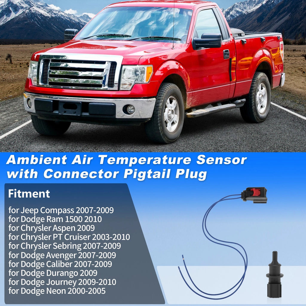 Ambient Air Temperature Sensor with Connector Pigtail Plug  