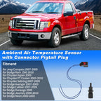 Ambient Air Temperature Sensor with Connector Pigtail Plug  