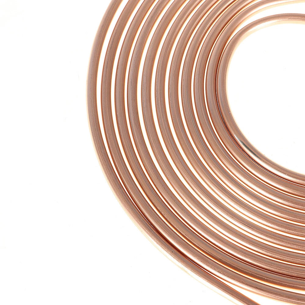 Set of 2 Copper Brake Fuel Transmission Line Tubing Coil 5/16" OD 25ft